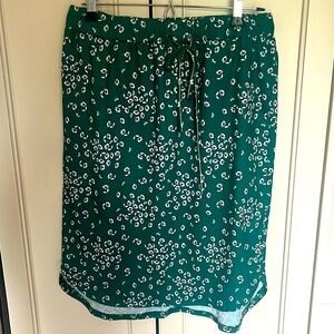 Tickled teal drawstring skirt size M